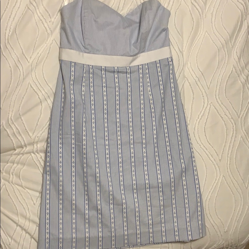 Vineyard vines strapless nautical dress ⚓️🚤☀️